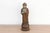 Asian Antique Petite Carved Wood Buddha on Lotus For Sale - Image 3 of 10