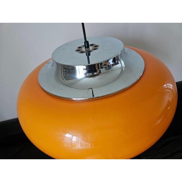 Mid-Century Modern Large Mid-Century Pendant by Guzzini for Meblo, 1970s For Sale - Image 3 of 15