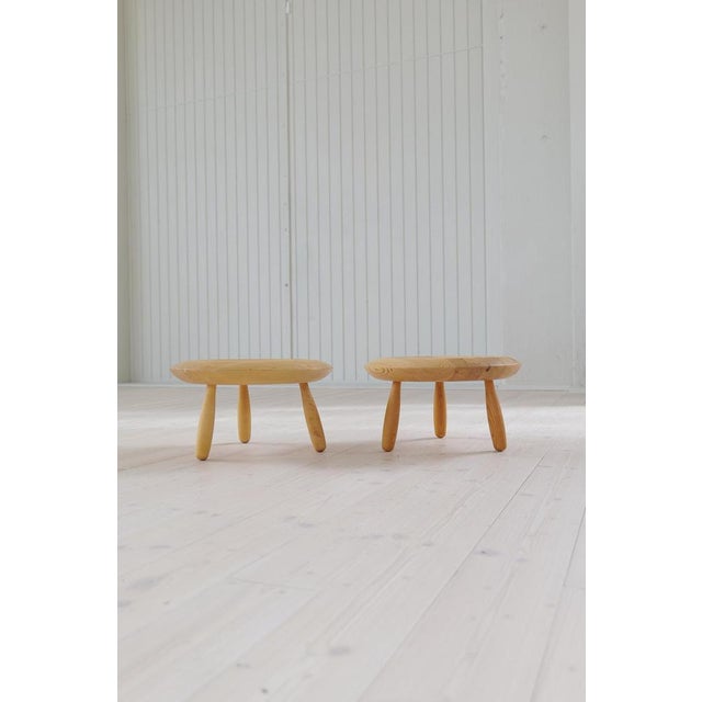 Brown Set of Swedish Organic Mushroom Stools in Birch from Ikea, 2009 For Sale - Image 8 of 9