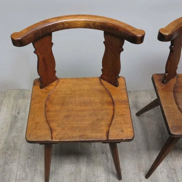 Set of Antique Wooden Chairs For Sale - Image 14 of 16