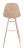 2020s Modern Barstool in Brown & Copper For Sale - Image 5 of 9