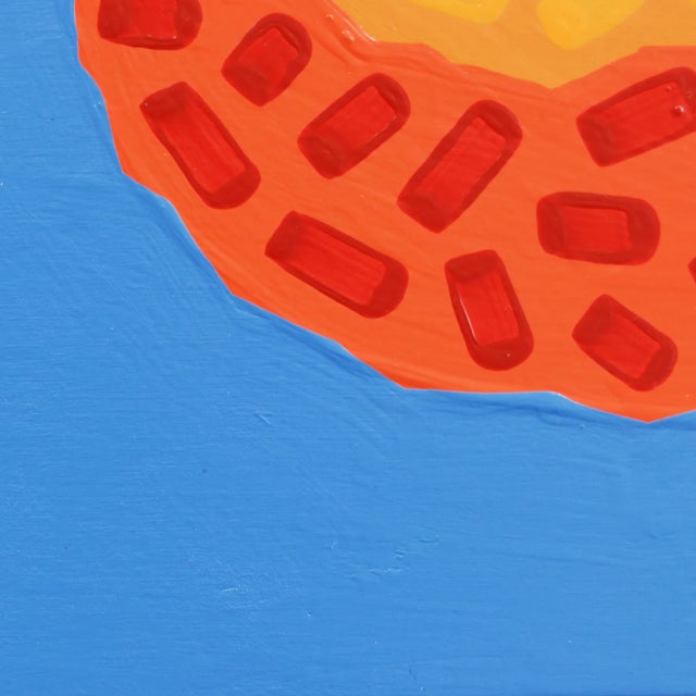 Moro Blood Orange - Vibrant Pop Art Fruit Painting Original Artwork by Will Beger For Sale - Image 4 of 9