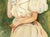 1900 - 1909 American Woman With Flowers Oil on Canvas, C. 1900 For Sale - Image 5 of 6