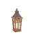 Rustic Rustic Wood and Iron Framed Lantern (Set of 2) For Sale - Image 3 of 3