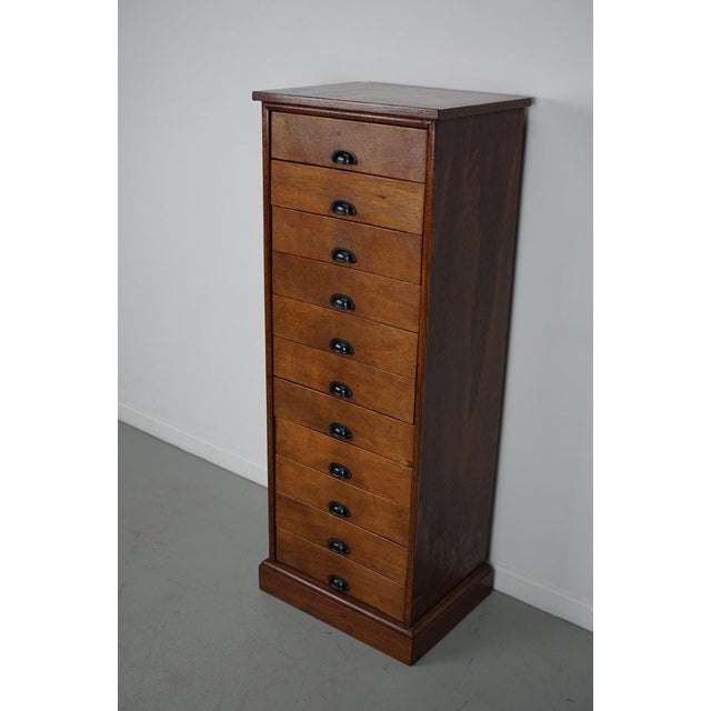 Vintage Dutch Poplar Apothecary Cabinet, 1950s For Sale - Image 12 of 13
