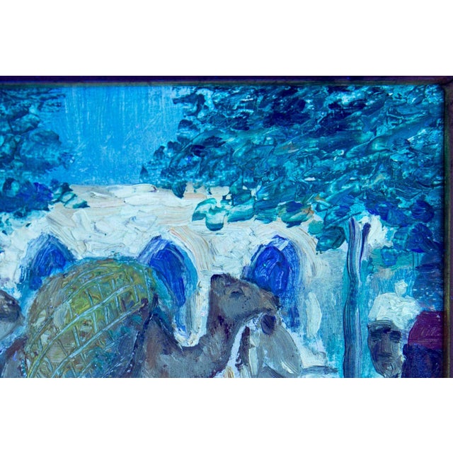 American Impressionist Painting of Camel at Souq Al Jum’aa by Albert Graves For Sale - Image 17 of 18