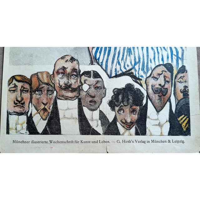 Original 1898 Jugend Magazine Cover No. 5 by August Hoffmann Von Vestenhof – German Art Nouveau (Jugendstil) Print For Sale - Image 4 of 4