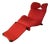 1980s Wink Chaise Lounge Attributed to Toshiyuki Kita for Cassina in Red Fabric With Black Knobs. For Sale