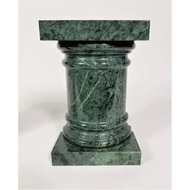 Mediterranean 1980s Green Marble Bookends- a Pair For Sale - Image 3 of 13