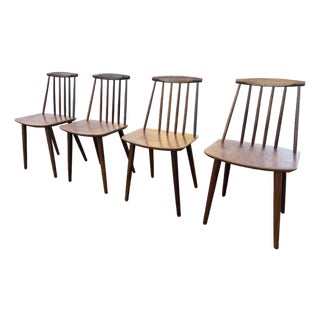 Mid Century Modern f.d.b Mobler J77 Dining Chairs For Sale