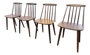 Mid Century Modern f.d.b Mobler J77 Dining Chairs