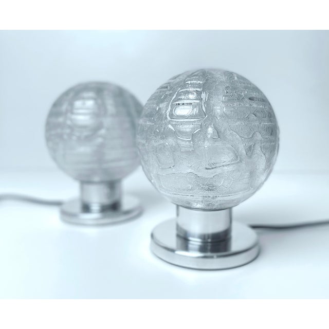 Metal Vintage Space Age Table Lamps from Doria, 1970s, Set of 2 For Sale - Image 7 of 18