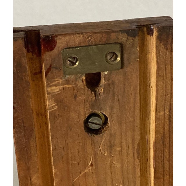 1930s French Art Deco Double Light Wall Sconce, American Shades, Brass and Wood For Sale - Image 9 of 9