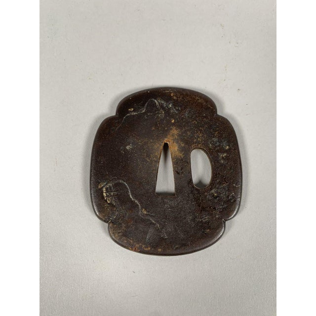 Tsuba Mokko-gatta Edo period (1603-1868) Japan 18th Century For Sale - Image 6 of 7