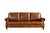 English English Rolled Arm Sofa - Light Brown Leather For Sale - Image 3 of 10