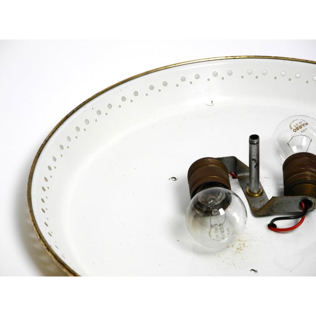 Mid-Century Modern Metal Ceiling Lamp by Ernest Igl for Hillebrand, 1950s For Sale - Image 11 of 18