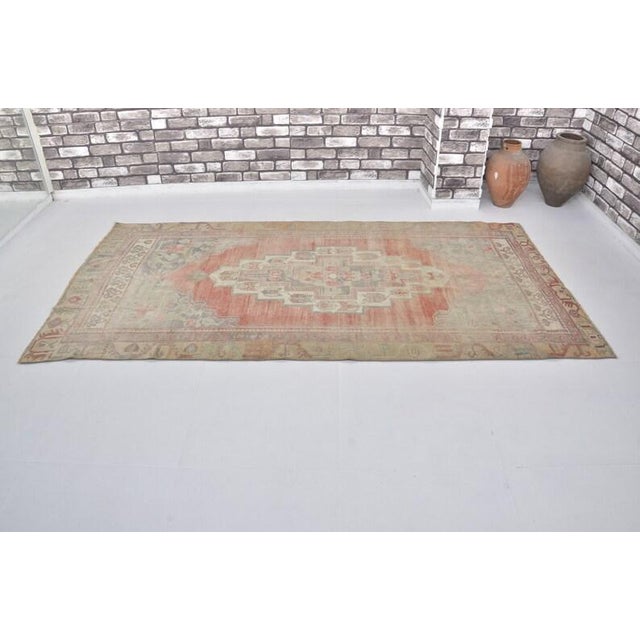 Turkish Neutral Earth Tones Vintage Rug For Sale - Image 3 of 10