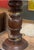 Pair of Mid Century Wood and Brass Lamps For Sale - Image 4 of 5