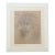 Mid 20th Century Framed Gio Ponti Drawing For Sale