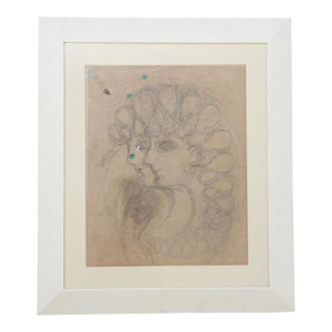 Mid 20th Century Framed Gio Ponti Drawing