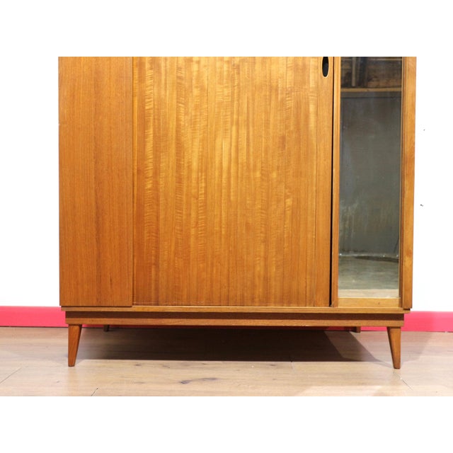 Wood Mid Century Modern Vintage Teak Armoire Wardrobe by Austinsuite Danish Style For Sale - Image 7 of 12