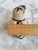 1990s Handcrafted Stoneware Bird Figurine With Brown Beak and Floral Details 4" Long Tonala Mexico For Sale - Image 10 of 12