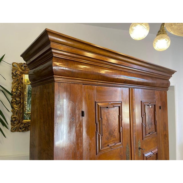 Baroque Veneer Wardrobe, 1800s For Sale - Image 18 of 18