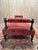 Napoleon III Bench in Turned Wood and Velvet For Sale - Image 5 of 8