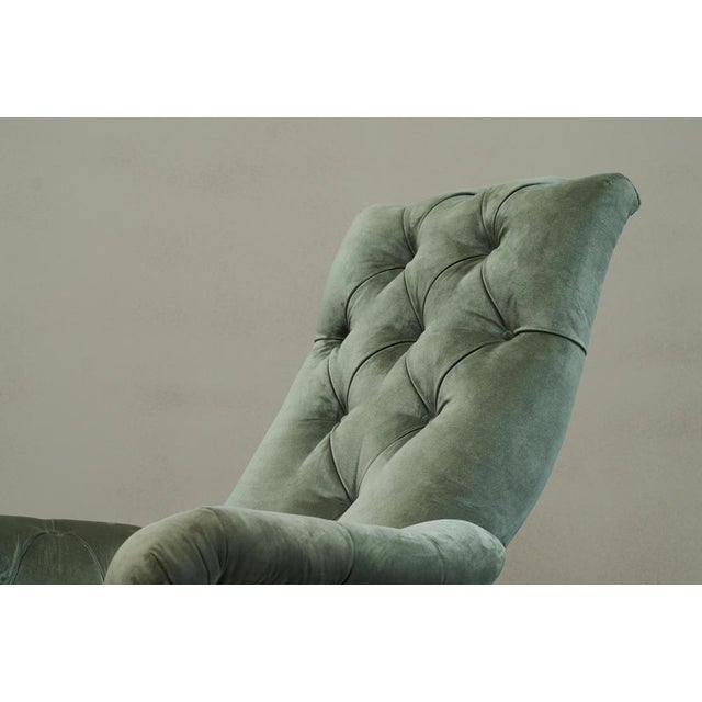 19th Century Horrix Brothers Lounge Chair in Velvet, the Netherlands For Sale - Image 3 of 17