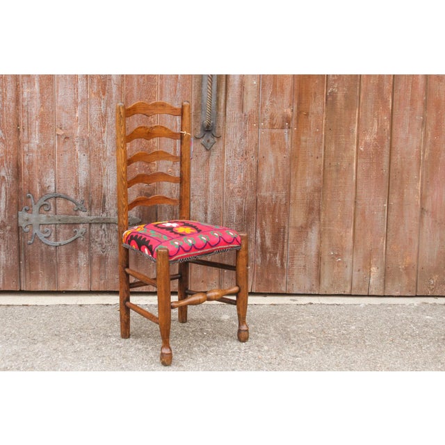 Antique 19th Century English Suzani Chair For Sale - Image 4 of 10