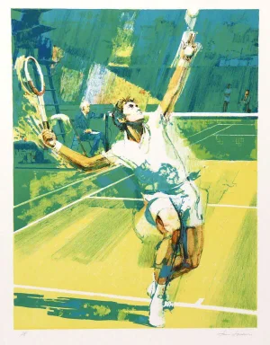 Jim Jonson, "Tennis Serve," Lithograph
