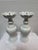 Asian Lotus Shaped Ceramic Candle Holders, Pair For Sale - Image 3 of 12