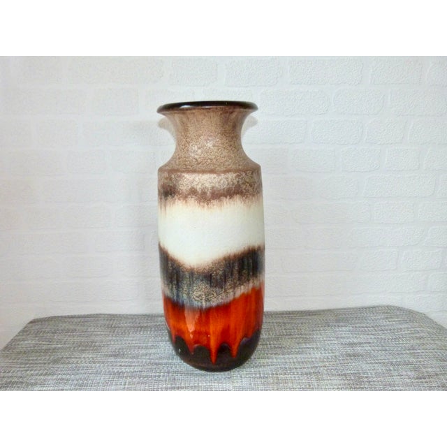 Large Scheurich ceramic vase - West Germany Base mark 239-41 is documented by Scheurich Aged between 1960 and 1969 Height...