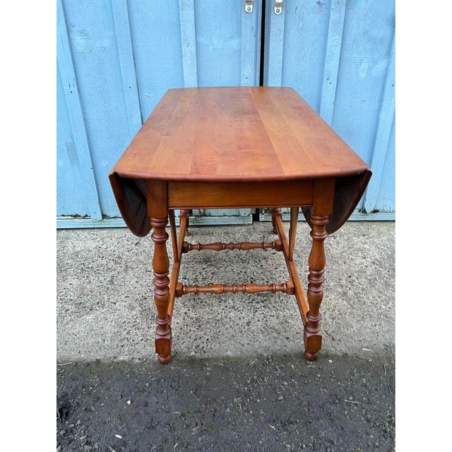 Antique Gate Legs Drop Leaf Dining Table. For Sale - Image 9 of 10