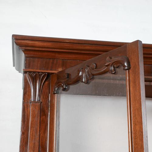 Mahogany Veneered 2-Body Display Cabinet For Sale - Image 6 of 9