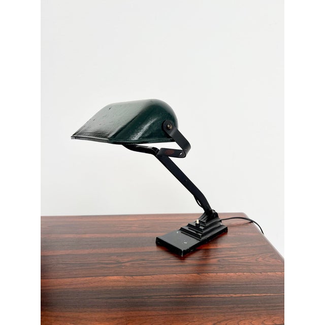 Vintage Articulated Desk Lamp with Black Frame from Erpe, 1930s For Sale - Image 13 of 13