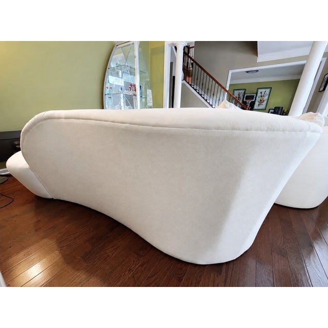 Textile Pair of Circa 2000 Weiman Sculptural Chaise Sofas For Sale - Image 7 of 11