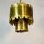 1960s Mid-Century Modern Brutalist Chandelier / Pendant by Tom Greene, Patinated Brass For Sale - Image 5 of 8
