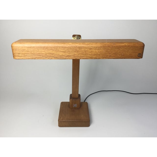 Vintage Desk Lamp in Wood with a Gooseneck from Kk Crèation, 1970s For Sale - Image 13 of 14