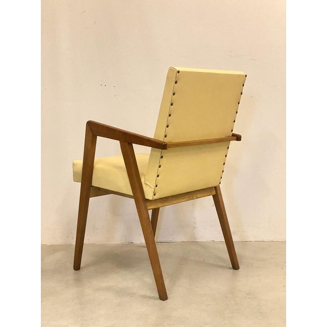 Maroon Set of Armchairs, 1950s For Sale - Image 8 of 16