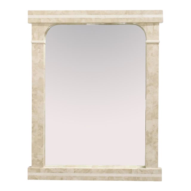 Maitland-Smith Classical Romanesque Tesselated Mirror For Sale