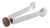 Spiga Stainless Steel Ice Tong, Nickel with Amber Accent For Sale