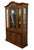 Late 20th Century Thomasville Furniture Serenade Collection Burled Walnut Italian Neoclassical Tuscan Style 53" Lighted Display China Cabinet 21221-421 For Sale - Image 5 of 10