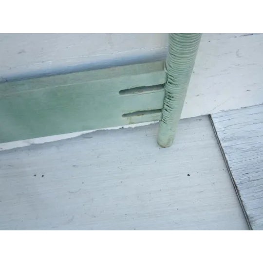 Green 1990s Wicker Twin Headboard Green Color Paint Coastal Style For Sale - Image 8 of 12