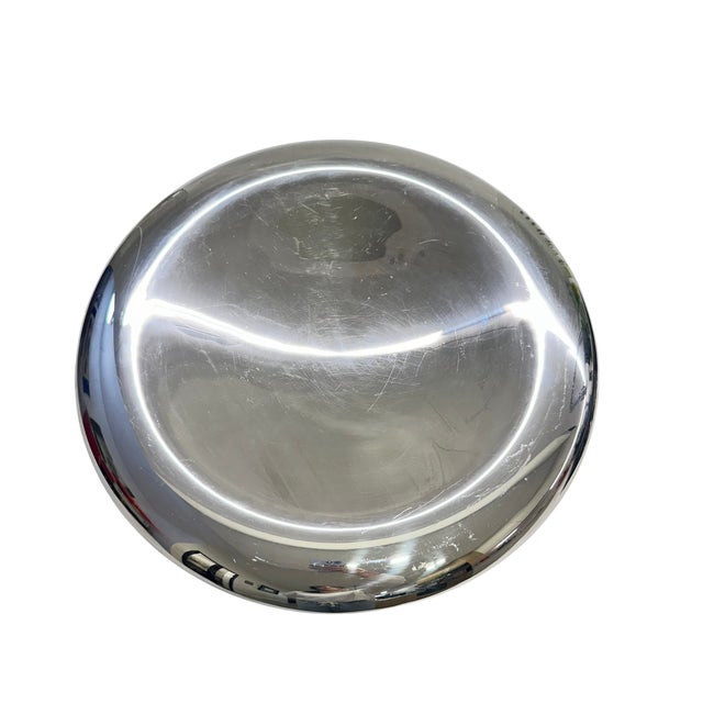 Vintage Sculptural Chrome Centerpiece Bowl, 1970s For Sale - Image 4 of 5