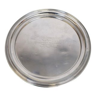 Second Annual Show National Polo Society, Inc. Middleweight Polo Ponies Presented by Mr. And Mrs. J. Watson Webb 1919 Sterling Polo Trophy Plate For Sale