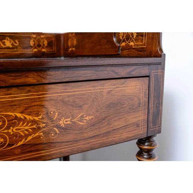 Antique Rosewood English Buffet/ Side Table For Sale In West Palm - Image 6 of 9