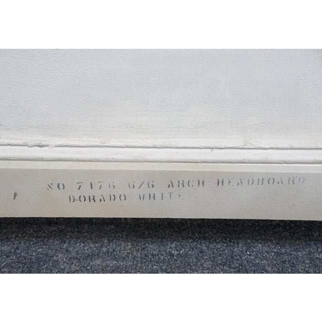 Unique Furniture Italian Mediterranean Style Hollywood Regency King Size Headboard 7176 - Dorado White Finish For Sale In Kansas City - Image 6 of 7