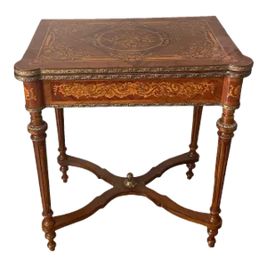 Louis XVI Revival Painted Card and Game Table