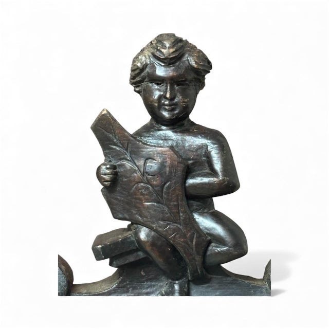 Baroque Italian Carved Sculpture, 1780s For Sale - Image 3 of 11